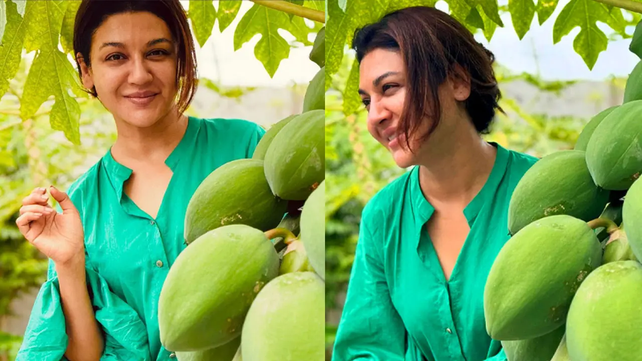 ফলভর্তি বাগানে সুখ খুঁজে পেলেন জয়া আহসান